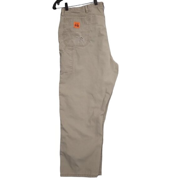 Wrangler | 48X30 Riggs Workwear FR Utility Carpenter Pants Khaki - Picture 1 of 12
